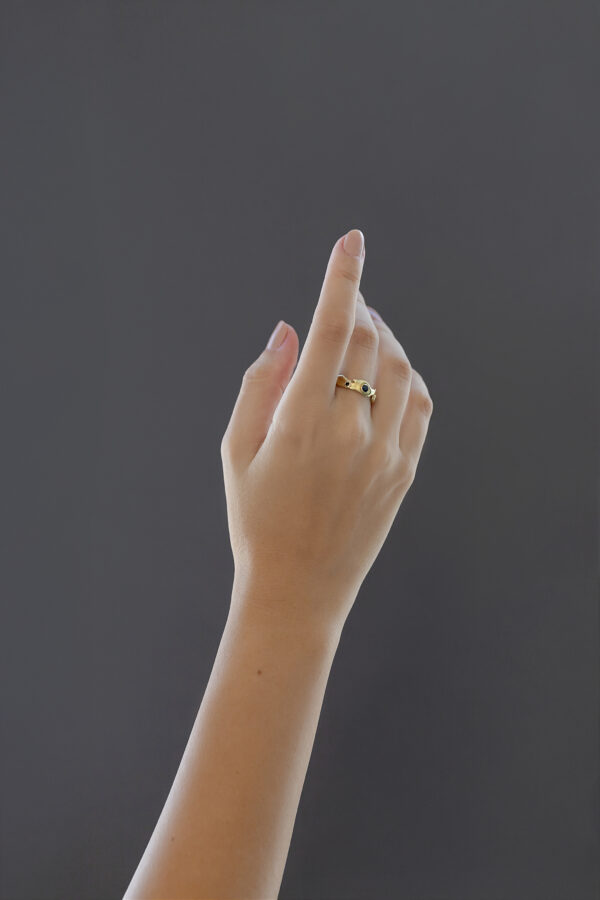 Anel Onda de Safira - Imagem 5