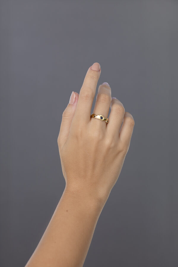 Anel Onda de Safira - Imagem 4