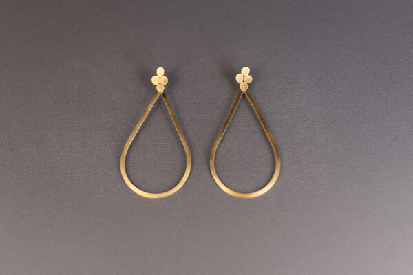 Brinco Gota de Ouro Grande - Imagem 3