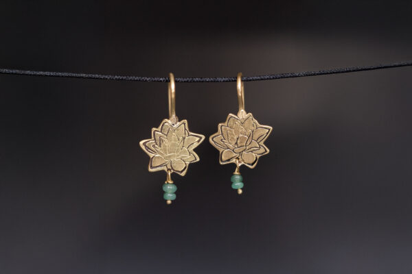 Brinco Charme Floral (Flor de Lótus)