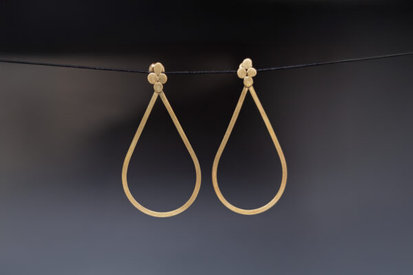 Brinco Gota de Ouro Grande - Imagem 2